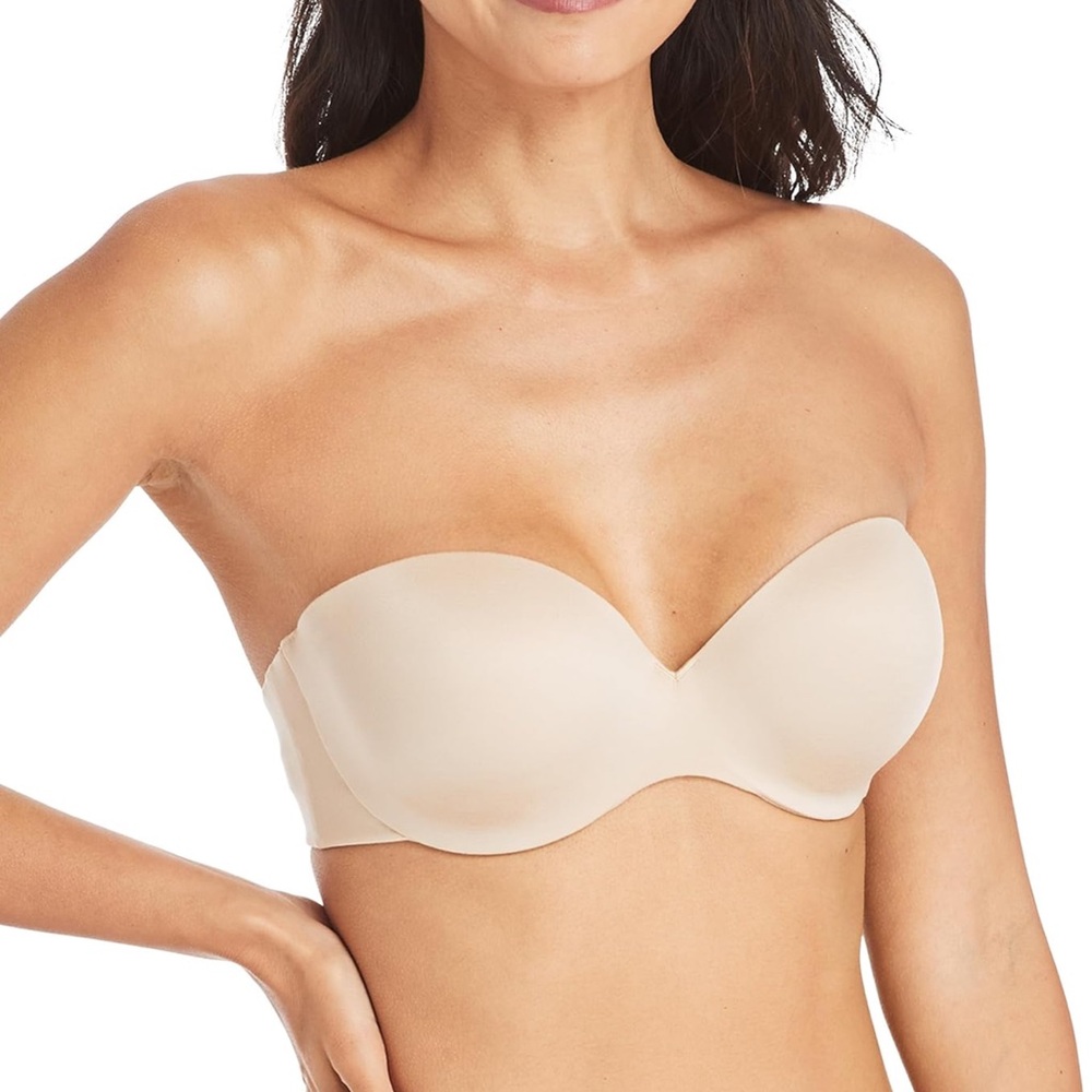Maidenform Strapless Bra 36D Nude Comfort Devotion No Straps